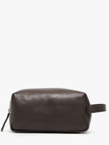 Leather Flandres Toiletry Kit Etrier Brown flandres EFLA920M