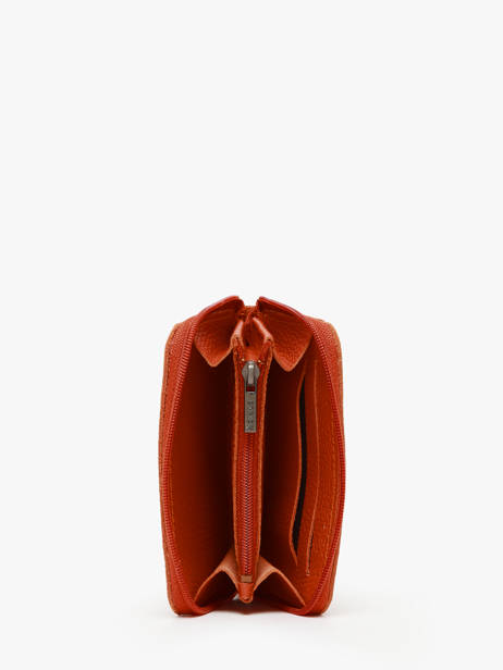 Porte-monnaie Cuir Etrier Orange madras EMAD900 vue secondaire 1